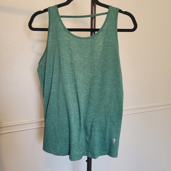 Icyzone Green Twist Backless Athletic Work Out Tank Top Womens Medium - Picture 5 of 7